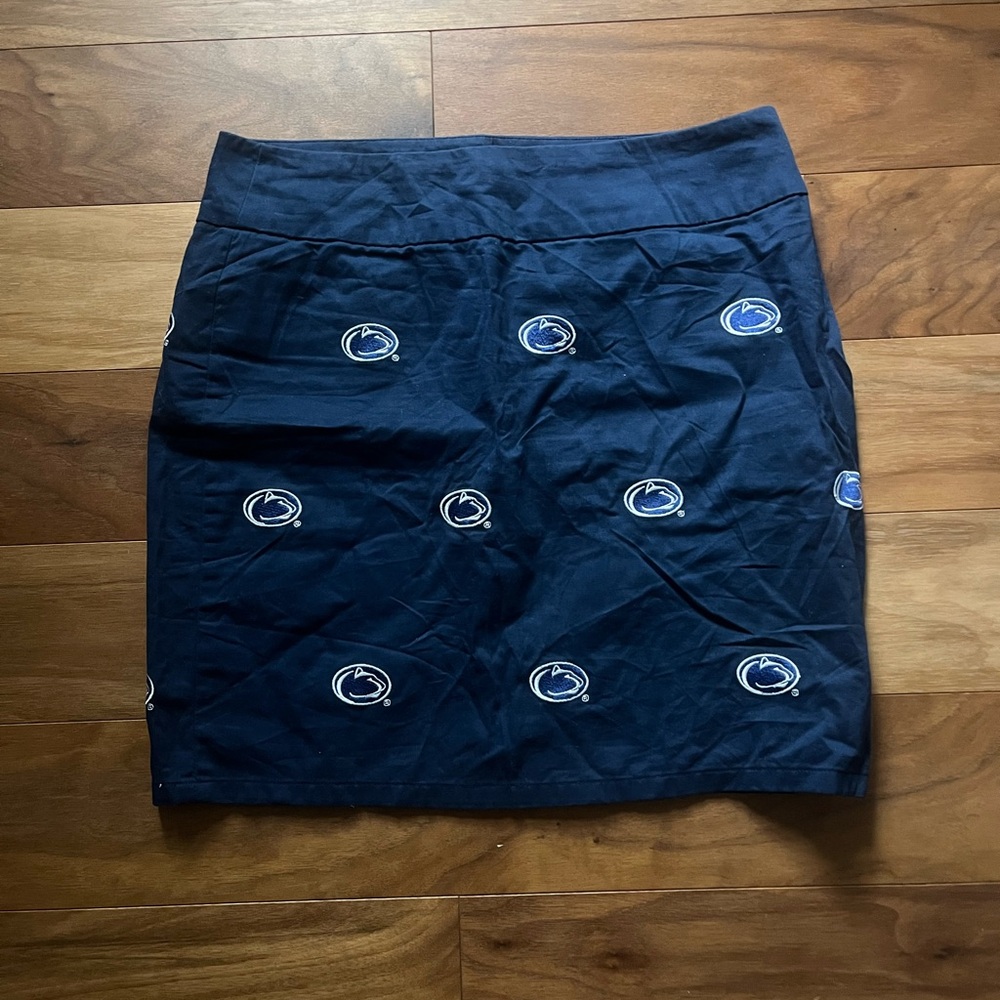 Navy Blue Women's Penn State Embroidered Skirt